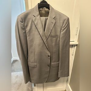 E Zegna Slim Fit Grey Suit 2 Piece